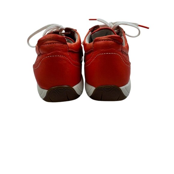 Dansko Hillary Leather Lace-Up Comfort Sneakers in Orange Women's Size 39/US 9 - Picture 6 of 12